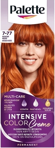 Palette intenzivna kremna barva za lase 7-77 intenzivno bakrena 50 ml