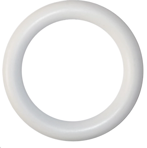 Plastični obročki s kavljem za karniso, beli, 10 kos