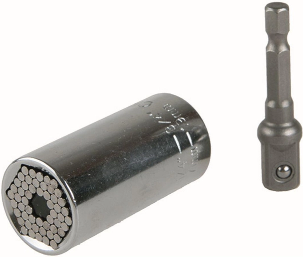 Univerzalna glavica 3/8" za vijake 7–19 mm z adapterjem