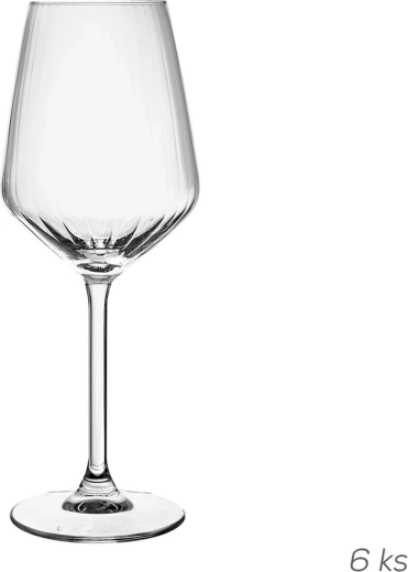 Vinski kozarci Carre Optics 385 ml, 6 kosov