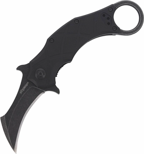 Preklopni taktični nož FOX Knives Edge The Claw 2 karambit 6,9 cm črn
