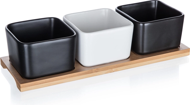 Elegantna kombinacija porcelana in bambusa