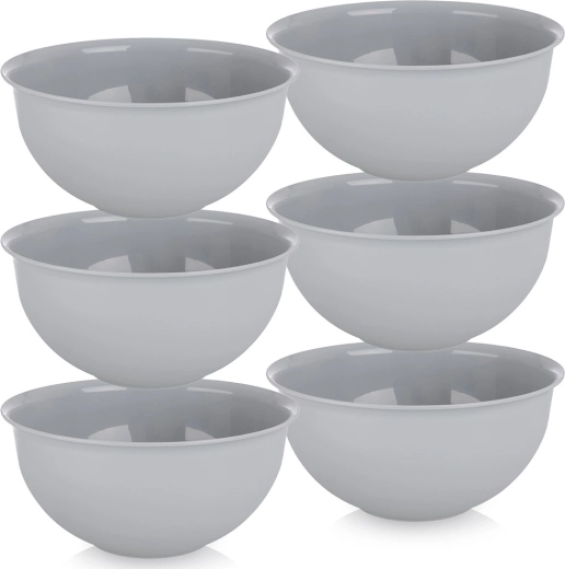 Plastic Bowls Sandy 13 cm, 500 ml - 6 pcs – Grey