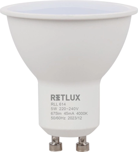 Retlux GU10 5 W LED reflector bulb, cool white