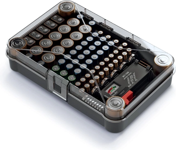 Pregledno shranjevanje vseh vrst baterij