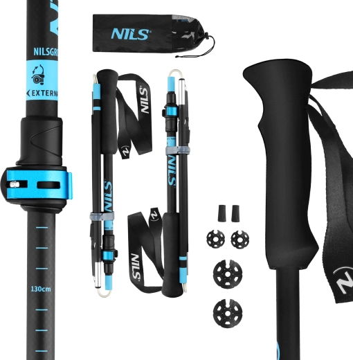 Trekking palice NILS TK8604 zložljive aluminij 7075