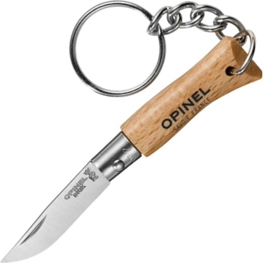 Opinel N°02 VRI žepni nož za ključe z bukovim ročajem