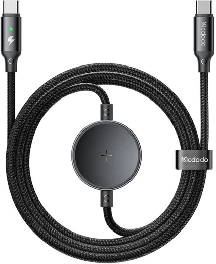 2v1 polnilni kabel USB-C + brezžični polnilnik za Samsung Watch
