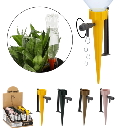 Namakalnik za rastline s pipo, mešanica barv