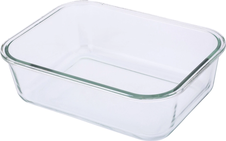 Glass container for a clear view of contents