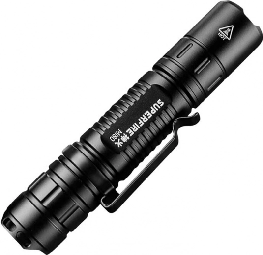 Ročna svetilka Superfire z USB polnjenjem, 300 lm (IP44)