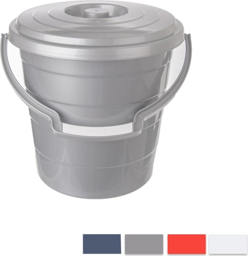 Plastično vedro Hobby s pokrovom 20 l (mešanica barv)