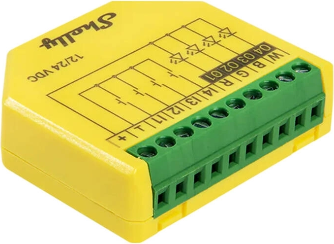 Krmilka LED trakov Shelly Plus RGBW PM