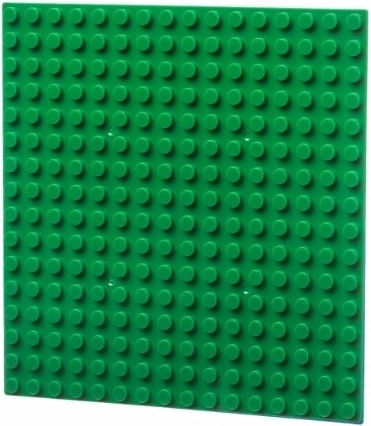 L-w Toys osnovna plošča 16×16 temno zelena