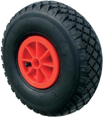 Kolo za voziček 260 mm, napihljivo s plastičnim diskom, pesto 20 mm