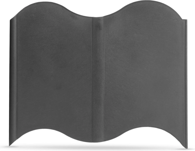 Črn plastični vrtni robnik 15 × 14 cm – 20 kosov