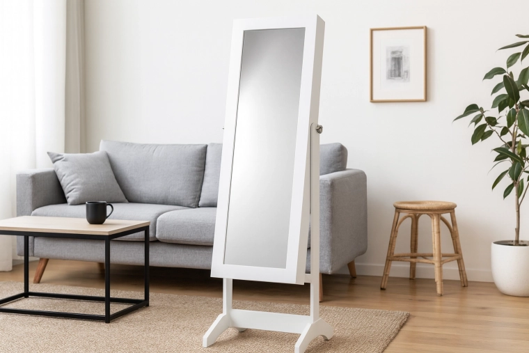 Polnovredno ogledalo za preverjanje outfita