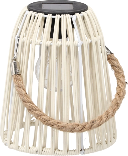 Solarni beli lampijon LED 18 cm