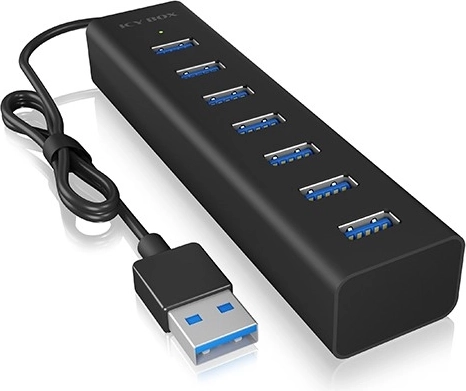 Icy Box 7-portni USB 3.0 razdelilnik z omrežnim napajanjem
