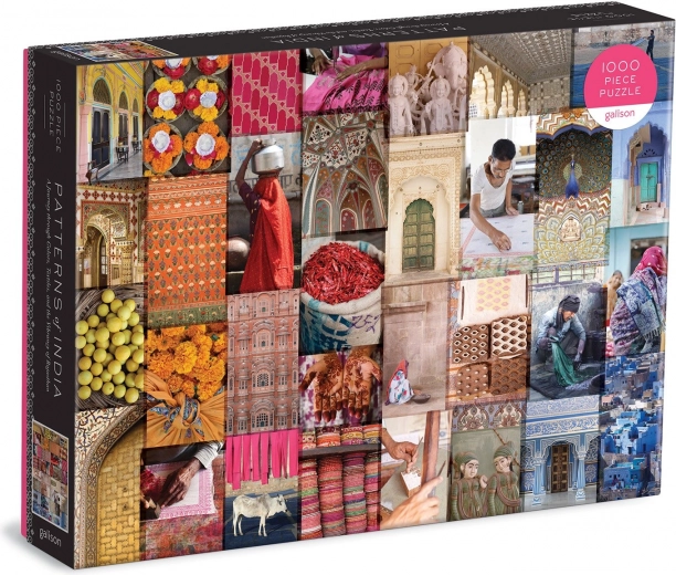 Sestavljanka Galison India Vzorci 1000 kosov