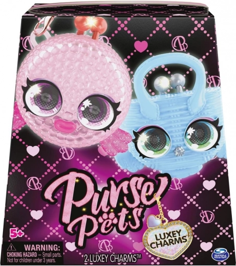 Purse Pets obeski za torbico 2‑pack – razkošni živalski čarmi s premikajočimi se očmi