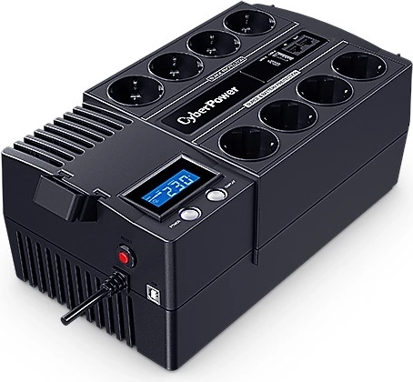 Rezervni napajalnik UPS CyberPower 1200 VA/720 W z LCD, AVR in 8× Schuko