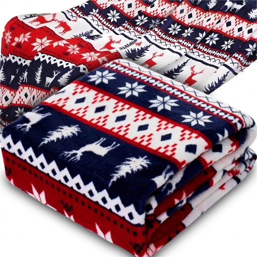 Zimska božična mehka odeja 120 × 150 cm