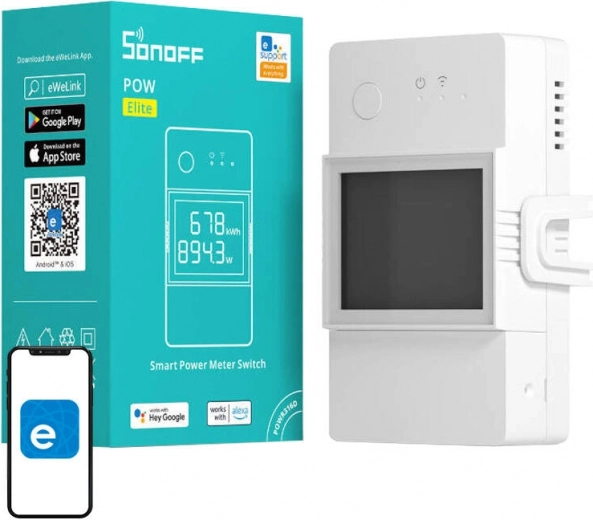 Pametno Wi‑Fi stikalo z merjenjem porabe Sonoff 20 A