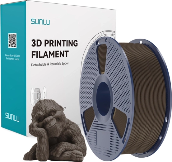 Sunlu Wood filament for pro 3D printing, walnut