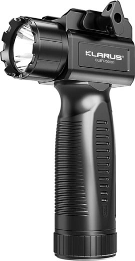 Taktična svetilka za orožje KLARUS GL5 1350 lm z ročajem in montažo na vodilo