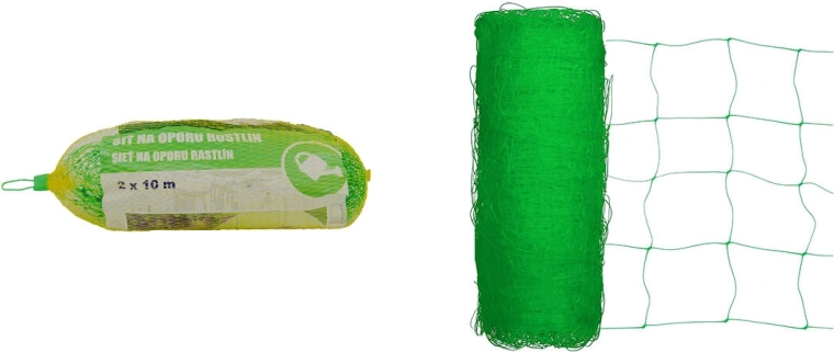 Mreža za oporo rastlin 2 × 10 m, oko 17 × 17 cm