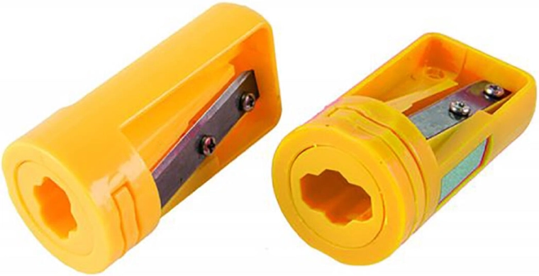 Šilček za tesarske in ploščate svinčnike s brusno površino