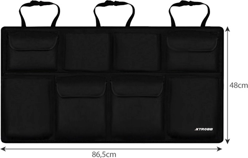 8 pockets for maximum overview