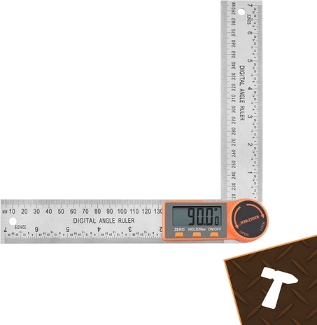 Accurate 0–360° measurement with LCD display