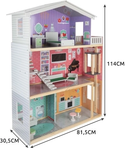 Three floors, four rooms and a balcony