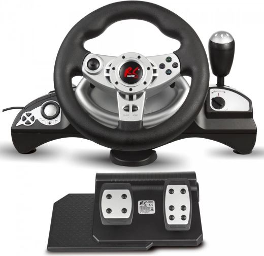 dirkalni volan s pedali za PS4, PS3, XBOX ONE, PC, SWITCH in ANDROID – NanoRS RS700