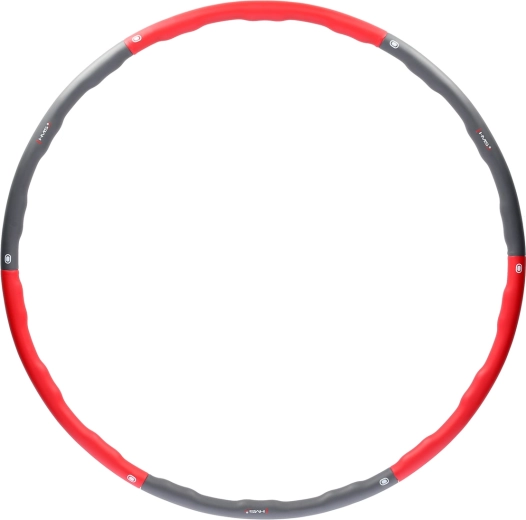Masažni hula hoop obroč HMS, 100 cm – rdeča