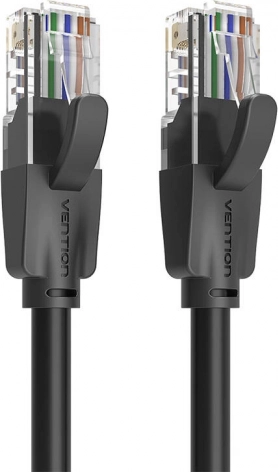 Omrežni kabel Vention UTP CAT6 15 m - črn