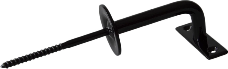 Nosilec za ograjo stopniščnega ročaja Klasik črn