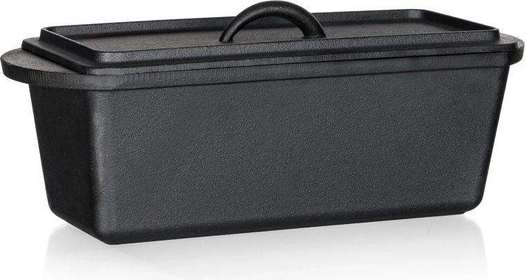 Litoželezni pekač za kruh s pokrovom EXCELLENT 3 l, črn