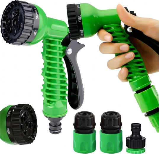 Nastavljiva vrtna razpršilna pištola s 7 načini in 3 hitrimi spojkami