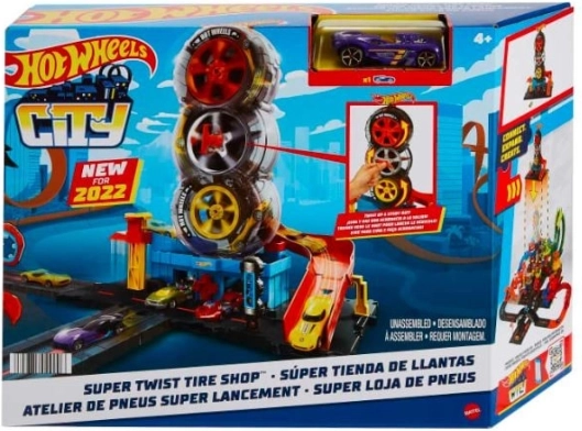 Hot Wheels Mesto Super Twist Pnevservis