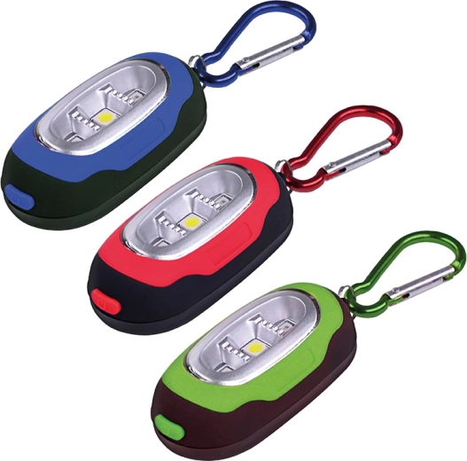 Solight LED-svetilka s karabinom, 30 lm (COB LED) – 1 kos