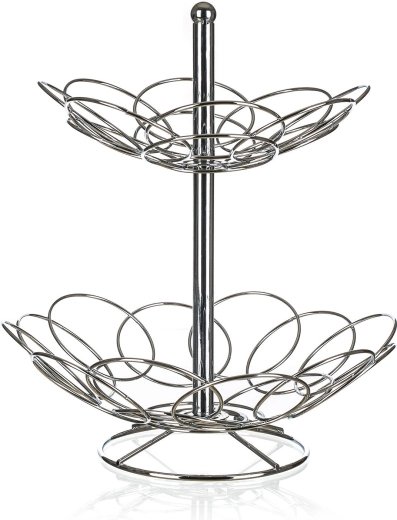 žičnati kuhinjski stojalo LINEA 30 × 33 cm krom