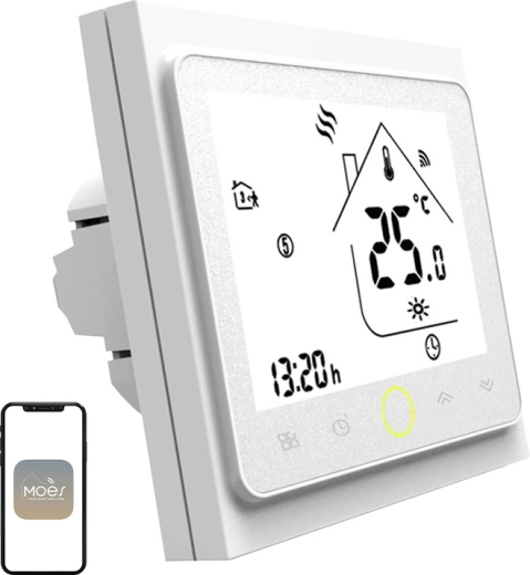 Moes Wi‑Fi LCD termostat za električno talno ogrevanje