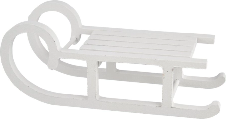 Bele lesene sani – dekoracija 20 × 8 × 8 cm