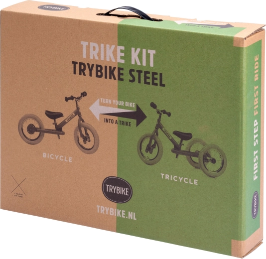 Trybike komplet za predelavo poganjalca v tricikel s črnim kolesom