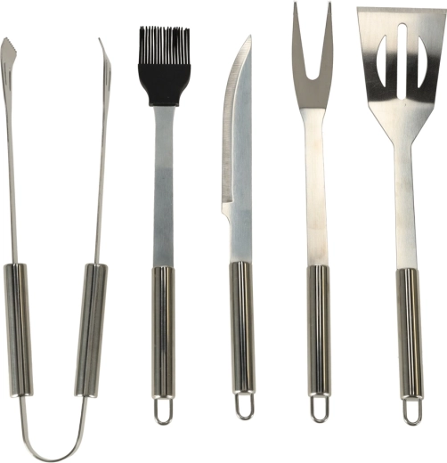 Komplet jedilnega pribora pribor za žar v kovčku 6v1