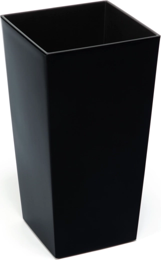 Cvetlični lonec z vložkom Finezja 14 × 14 cm črn