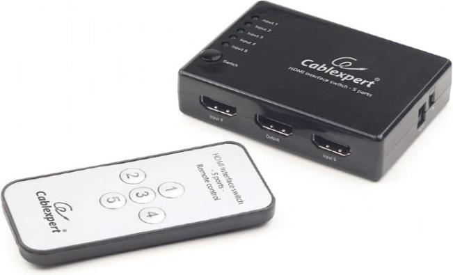 HDMI preklopnik z daljinskim upravljalnikom, 5 vhodov na 1 izhod